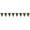 Camo, variant on Beistle - Flame Pennant Banner - 11" x 12' - Pack of 12