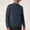 Dark Blue, variant on Men's Fleece Half-Zip Sweater - Nylon-Spandex Blend, Slim Stretch Fit, Long Sleeve Mock Neck for Fall/Winter, Dark Gray, Size 2XL - Casual & Outdoor Layering Wear