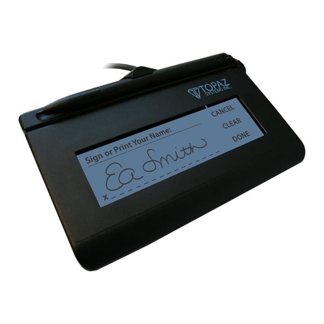Topaz T-l462 Signaturegem 1x5 Electronic Signature Pad - Lcd - Serial - Rohs Compliance