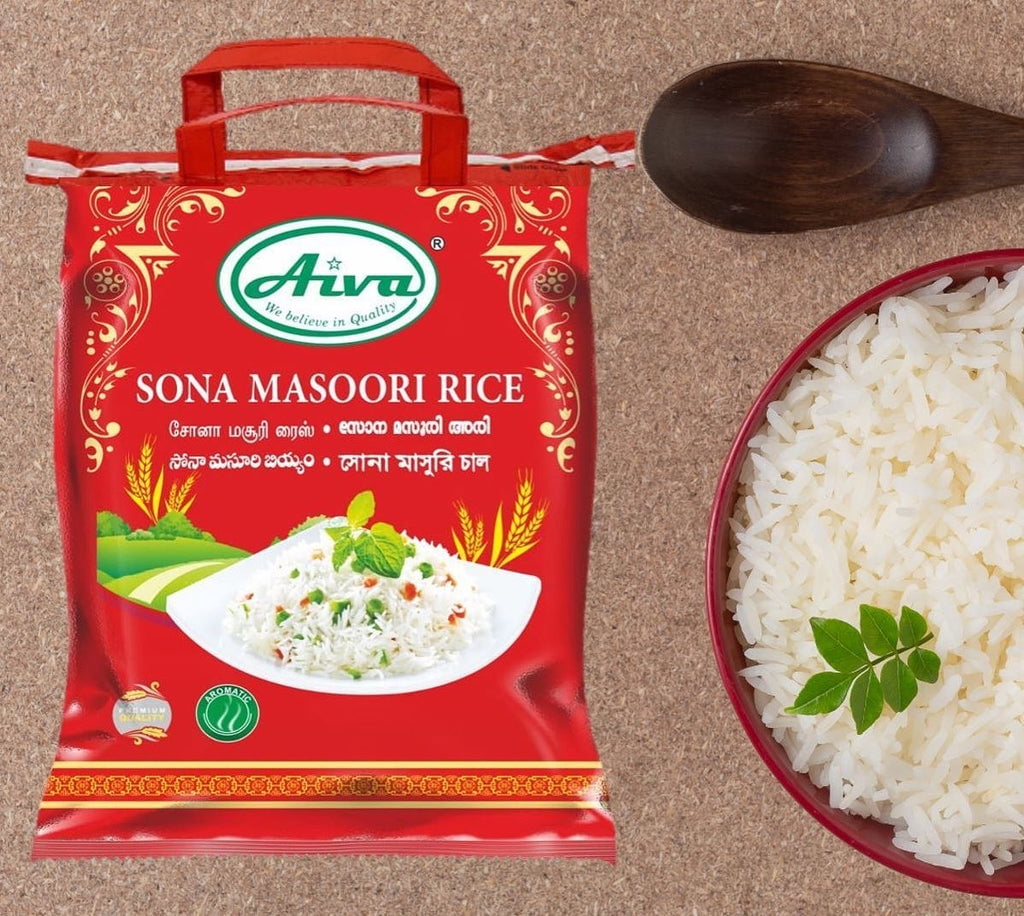 Sona Masoori Rice 10 LB Aiva Products
