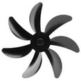thumbnail image 4 of Ventilador de estufa con aspas de aleación de aluminio, 7 aspas, fácil instalación, universal, repuesto para ventilador de chimenea, color negro, 4 of 14