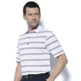 thumbnail image 1 of Monterey Club Men's Trevor Stripe Texture Golf Polo Shirt #1654, 1 of 2