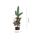 thumbnail image 3 of EUDIDV Decorative Faux Flowers Window Mini Christmas Tree Gifts Christmas Desktop Small Christmas Tree Ornament Artificial Flowers, 3 of 3