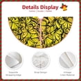 thumbnail image 4 of Daiia Yellow Butterflies Drawing Merry Christmas Tree Skirt , Xmas Large Lace-up Tree Skirt, Santa Snowflakes Rustic Home Decorations New Year Party Farmhouse Decor-36", 4 of 7