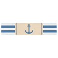thumbnail image 2 of MKHERT Anchor And Blue White Stripes Table Runner for Kitchen Wedding Party Home Decor 16x72 inch, 2 of 4