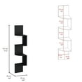 thumbnail image 3 of JERFIT Corner Wall Shelf, Black 5-Tier Modern Floating Shelves Unit for Living Room, Bedroom, Kitchen, Bathroom Storage & Display, 3 of 7