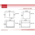 thumbnail image 5 of Rosario 30" Wood Floating Vanity Base w/ Glass Facade in Matte Blue, 5 of 5