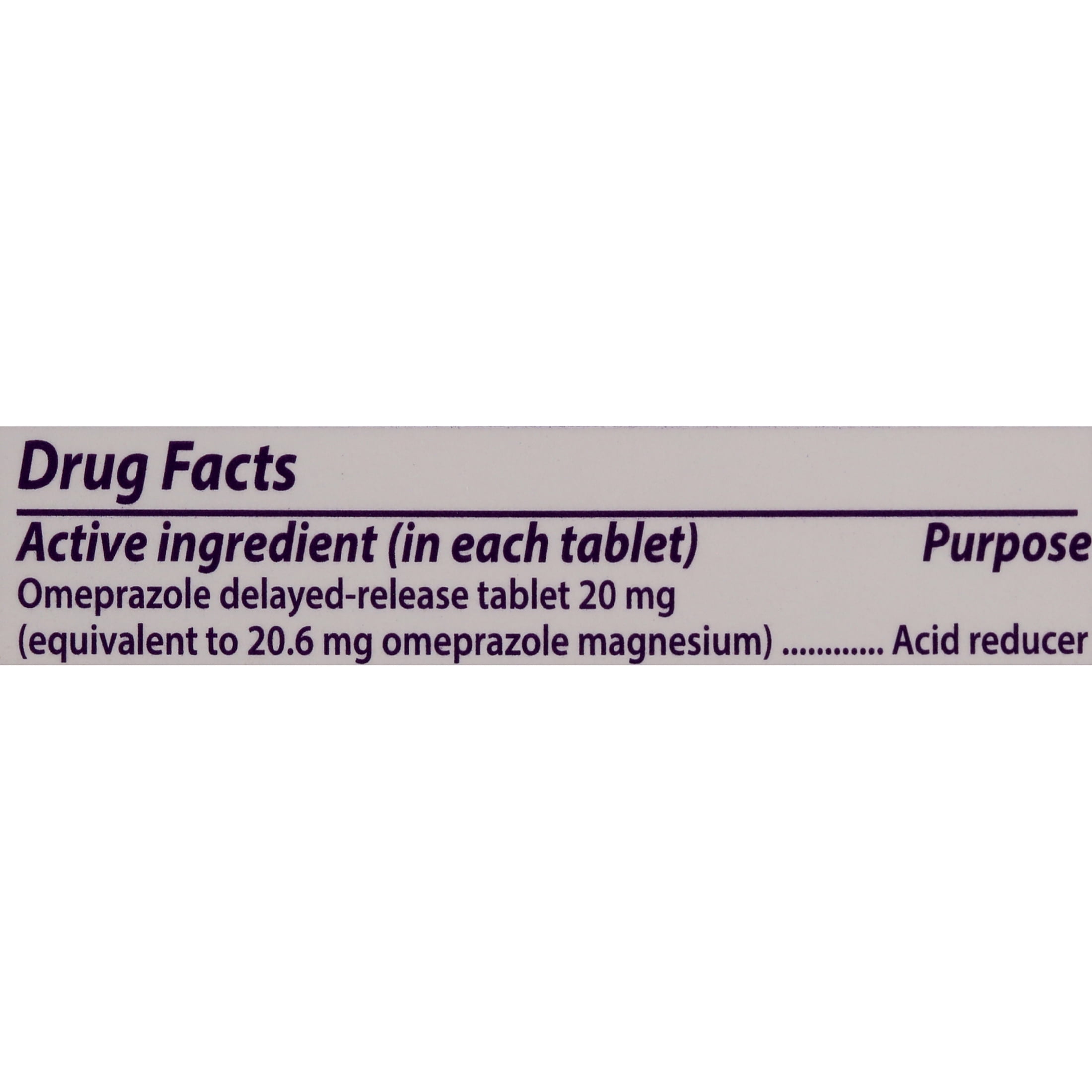 Prilosec OTC 24 Hour, Omeprazole Delayed-Release Tablets, 20mg Acid Reducer, 42 Tablets (3 Pack of 14 Tablets)