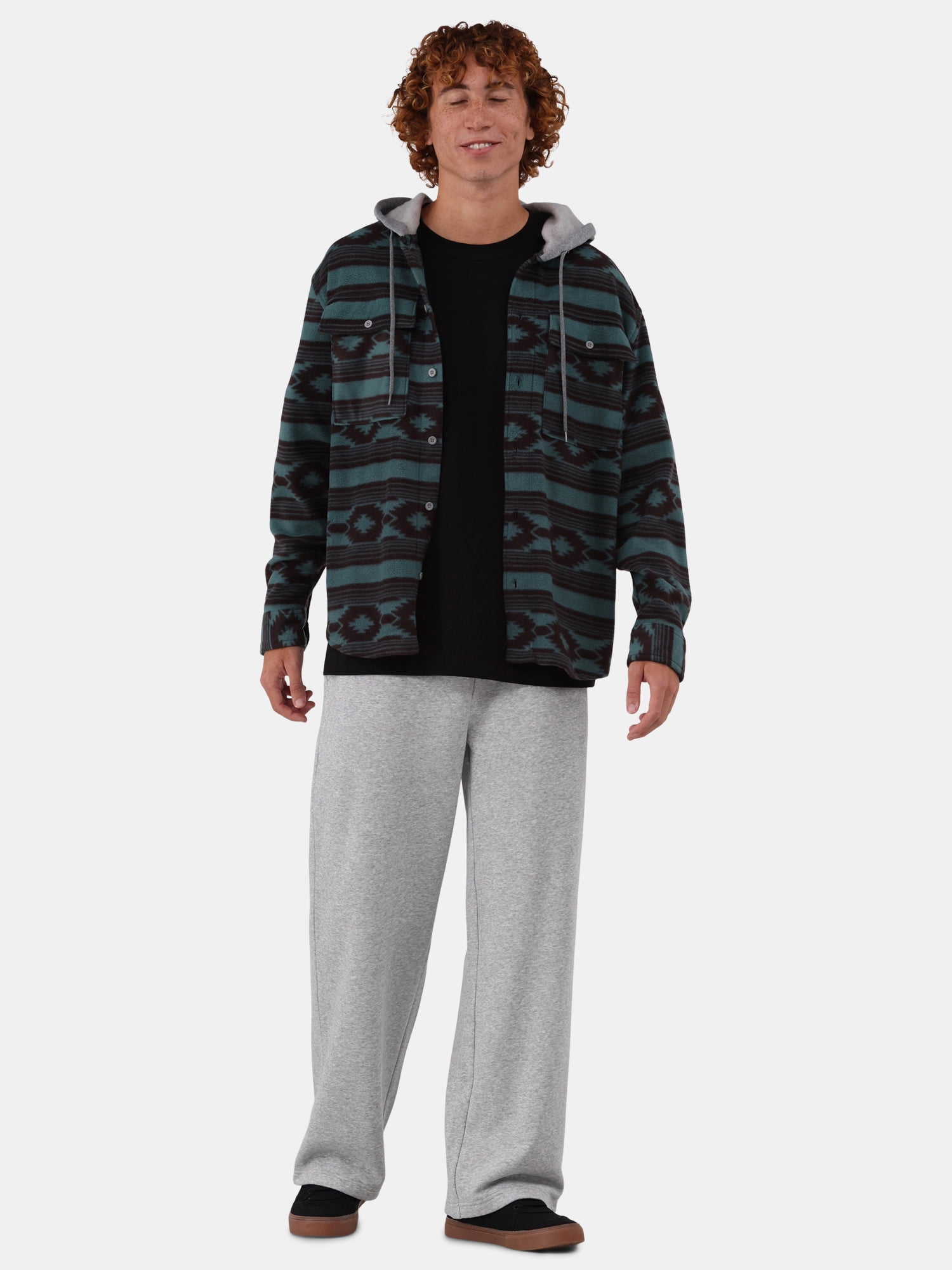 No Boundaries Soft Fleece Vintage Straight Sweatpants, Men's XS-5XL