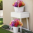 thumbnail image 4 of Inadays Artificial Flowers for Outdoor Indoor, 24 Bundles Fake Plant Colorful Eucalyptus Camellia UV Resistant for Garden Yard Wedding Farmhouse Balcony Porch Patio, 4 of 9