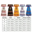 thumbnail image 4 of FYMNSI Mexican Maxi Dresses for Women Floral Print Off Shoulder Boho Long Dress Summer Beach Sundress, 4 of 5