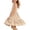 Dresses-37Khaki, variant on Xdegoge Dresses for Girls Square Neck Spaghetti Strap A Line Dress Tiered Ruffle Hem Fit and Flare Dress Back to School Cute Tea Party Dress Summer Sundress Birthday White 14-15Years