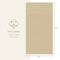 thumbnail image 6 of American Soft Linen Luxury 35x70 Jumbo Large Bath Towel, 100% Cotton Turkish Bath Towel Sheet, Beige, 6 of 9