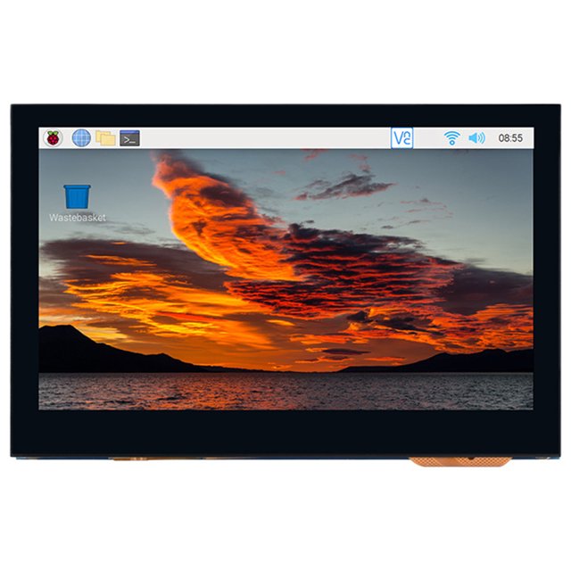 Pantalla táctil de 4,3 pulgadas Pantalla táctil QLED de 800 x 480 para Raspberry Pi