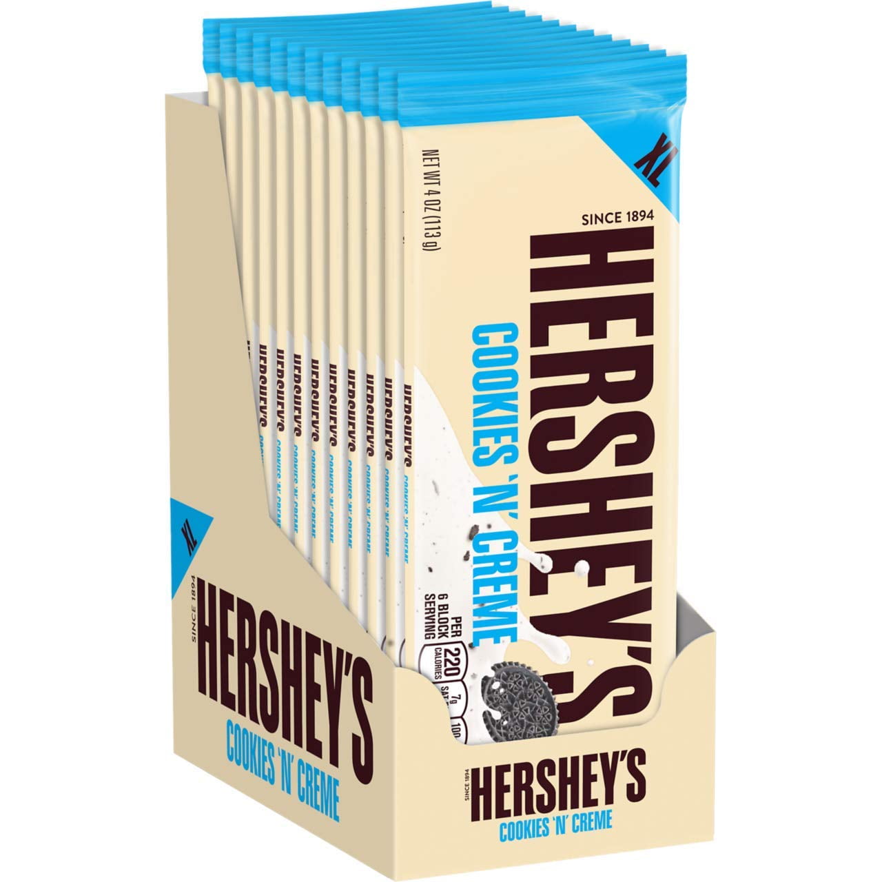 HERSHEYS Chocolate Extra Large Cookies ‘n’ Creme, Extra Large for