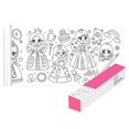 thumbnail image 1 of Papier de Remplissage de Couleur pour Dessin DIY, Rouleau de Papier à Colorier pour Enfants, 1 of 5
