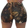 thumbnail image 2 of Balery desert Man Shepherd Dog Pantalones cortos de entrenamiento estampados para mujer, sin costuras, ajustados, para gimnasio, yoga, correr, deportes, ejercicio activo, fitness.-X-Large, 2 of 8