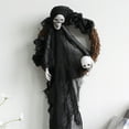 thumbnail image 2 of Halloween Wreaths for Front Door, Gothic Halloween Decorations, Scary Skeleton Ghost Wreath for Front Door, Wall, Closet, Fence, Party Home Decor, 2 of 5