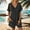 Black, variant on Womens Rompers for Summer Short Sleeve V Neck Short Jumpsuits with Pockets Casual Loose Overall Shorts Beach Outfits, Limited Time Under 10 Dollars