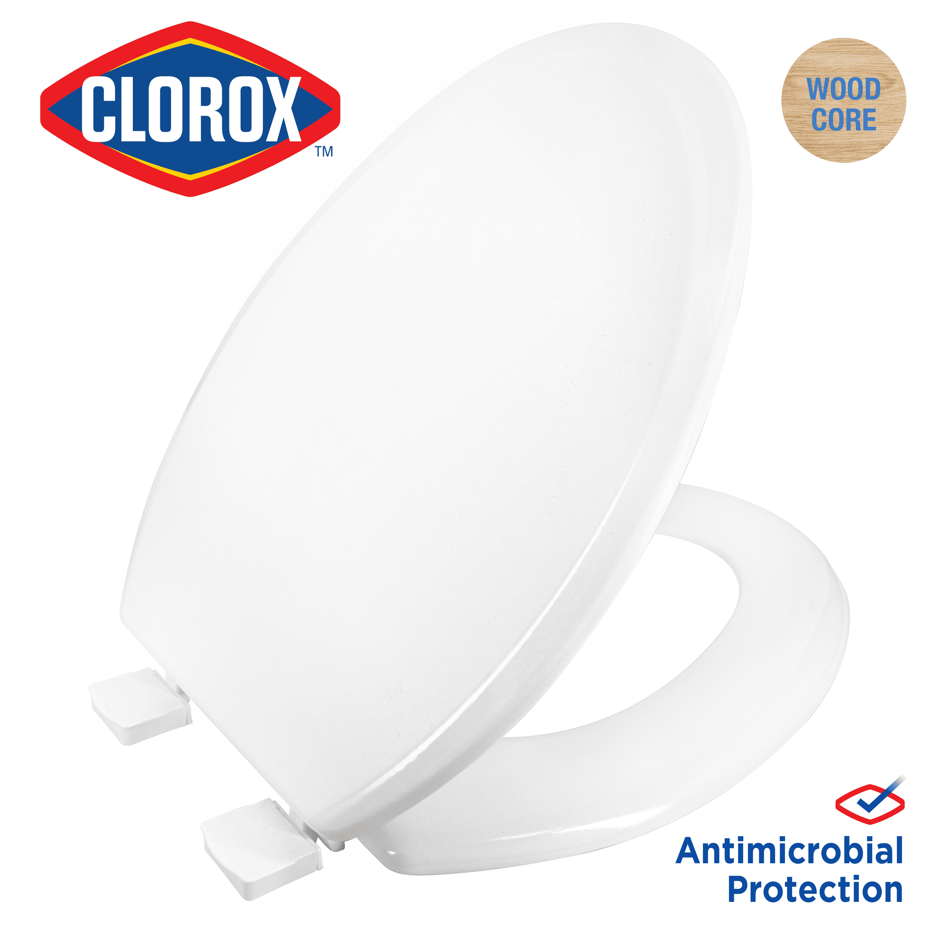 Heavy Duty Toilet Seat White WC Slow Soft Close Seats Easy Fit Top Fixing Hinges 