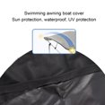 thumbnail image 3 of Sun Shade Boat Canopy, 4 Season Universal Sun Protection Waterproof Low Temperature  Oxford Cloth Bimini Top Boot Cover  For Kayaks, 3 of 8