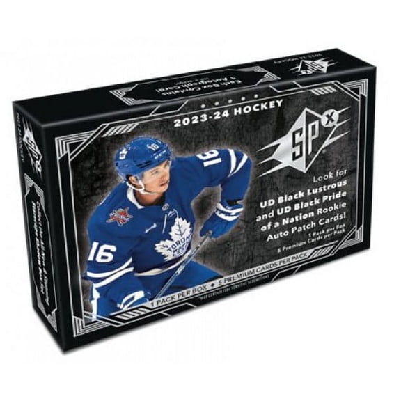 Collectible NHL 2023-24 Upper Deck SPx Hockey Hobby Box English 1 Box