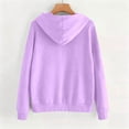 thumbnail image 5 of Hoodies for Women Halloween Long Sleeve Sweatshirt Classic Print Zip Casual Tops With Pockets Fleece Lined, 5 of 5