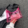 thumbnail image 1 of Bolso Bolso de axila para mujer, de PVC transparente, informal, para niñas, bolso de mano para mujer (rosa) Tmvgtek Para Estrenar, 1 of 9