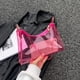 thumbnail image 2 of Bolso Bolso de axila para mujer, de PVC transparente, informal, para niñas, bolso de mano para mujer (rosa), 2 of 8