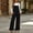 Black, variant on Gamivast Wide Leg Jumpsuit for Women with Pockets Sleeveless Spaghetti Strap Loose Fit Ruffle Hem Casual Romper Overalls White L