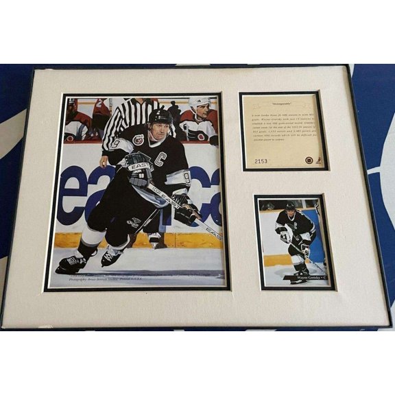 Wayne Gretzky LA Kings 11x14 Art Print matted framed