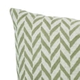 thumbnail image 4 of Fabdivine's Handmade Pillow Cover with Hand Block Print 26"X26", Farmhouse Decor, Green, Jheel, 4 of 8