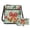 Christmas Bell Print, variant on Christmas Nutcracker Printed Crossbody Bag & Wallet Coordinated Set, Winter Holiday PU Leather Shoulder Purse with Multiple Pockets for Women Gift