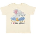 thumbnail image 3 of Inktastic I Love My Daddy Cute Elephants with Moon and Stars Boys or Girls Toddler T-Shirt, 3 of 5