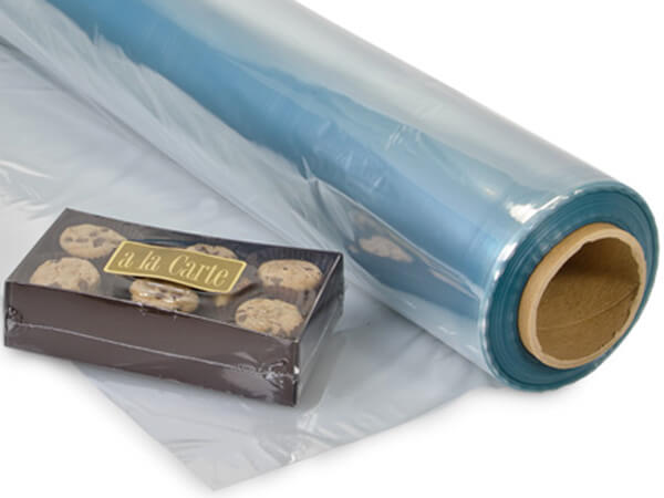 Nas Pack of 1, Solid 100 Gauge Pvc 36" x 1500' Shrink Wrap Centerfold Film for Use By Heat Sealing Equipment or for Working w/Scissors & Tape
