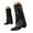 Black, variant on UngA Cowboy Boots Women Cowboy Boots For Women Western Cowgirl Boots with Chunky Heel Mid Calf Snip Toe Ideal for low insteps Brown,7
