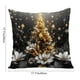 thumbnail image 3 of Funda de almohada navideña | Funda de almohada decorativa festiva para sofá y cama | Funda de cojín cuadrada de 45x45 cm con cremallera oculta, 3 of 6