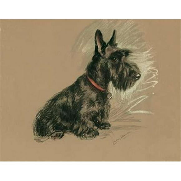 Affiche de Nanette Terrier Écossais par Lucy Dawson, 10 x 12 - Petit