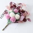 thumbnail image 3 of Visland Artificial Flowers Set, Fake Silk Hydrangea Bouquet Chrysanthemum DecorPlastic Flower Arrangements Bouquet Decorations for Weddings Home, 3 of 7
