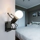 thumbnail image 2 of Aplique LED de pared para interior, lámpara de pared moderna, lámpara de metal vintage E27 para sala de estar, dormitorio, pasillo, escalera y camino., 2 of 4