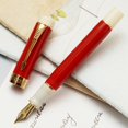 thumbnail image 4 of YeekTok Fountain Pen Arrow Clip, EF/F/M Bent Beautiful Pen, Red, 4 of 9
