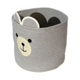 thumbnail image 1 of Cesta para la colada de gran capacidad, contenedor para ropa sucia con oso de dibujos animados, plegable, suave y resistente, 1 of 5