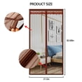 thumbnail image 2 of Mosquitera de malla con cierre magnético: cierre mágico resistente para puerta con imanes para puertas correderas, de patio, francesas, delanteras y traseras, apto para niños y mascotas, fácil de, 2 of 5