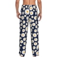 thumbnail image 3 of Xecao Daisy Floral Men's Straight Lounge Pajama Pants: The Ultimate in Comfortable Sleepwear, 3 of 9