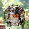 thumbnail image 2 of Blue Merle Australian Shepherd: Stained Glass-Style Christmas Ornament - Made With Real Glass, Stained Glass Ornament 2025, Holiday Decoration, Seasonal Keepsake Gift, Unique, 2 of 6