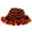 E, variant on Handmade Crochet Bucket Hat for Woman Teen Outdoor Fisherman Hat Ruffled Brim Winter Windproof Carnivals Hat