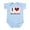 Sky Blue, variant on CafePress - I Love Mangos Infant Creeper - Baby Light Bodysuit, Size Newborn - 24 Months