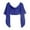 Blue, variant on Fashion Winter Warm Solid Color Knitted Wrap Scarf Thick Shawl Cape with Sleeve for Women Wild Wrap