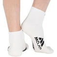 thumbnail image 3 of Ankle Compression Socks for Men & Women 15-20mmHg - Made by Mojo - White, Large, 3 of 8