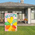 thumbnail image 3 of Amhnf Welcome Colorful Flower Garden Flag For Home Outdoor Garden Yard Decor 12x18 inch, 3 of 5